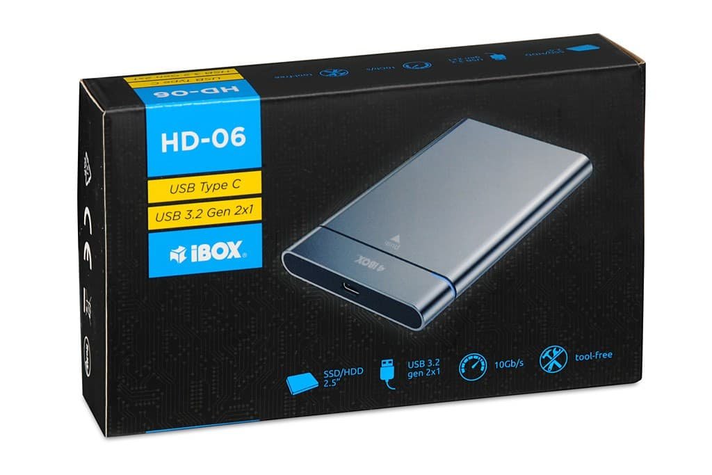 EAN 5903968680534 - iBox IEUHDD6 caja para disco duro externo Carcasa de disco duro/SSD Gris 2.5" imagen 9