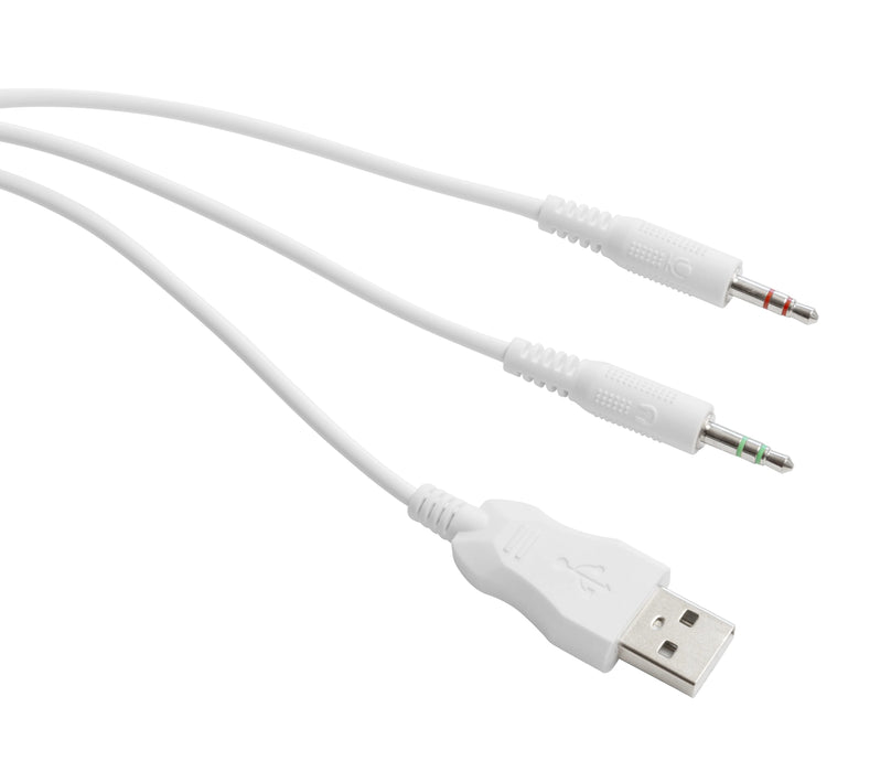 EAN 7333048047311 - Deltaco Gaming GAM-030-W auricular y casco Auriculares Alámbrico Diadema Juego USB tipo A Blanco imagen 4