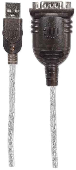 EAN 0766623151849 - Manhattan 151849 cable de serie Negro 1,8 m Serial/COM/RS232/DB9 imagen 4