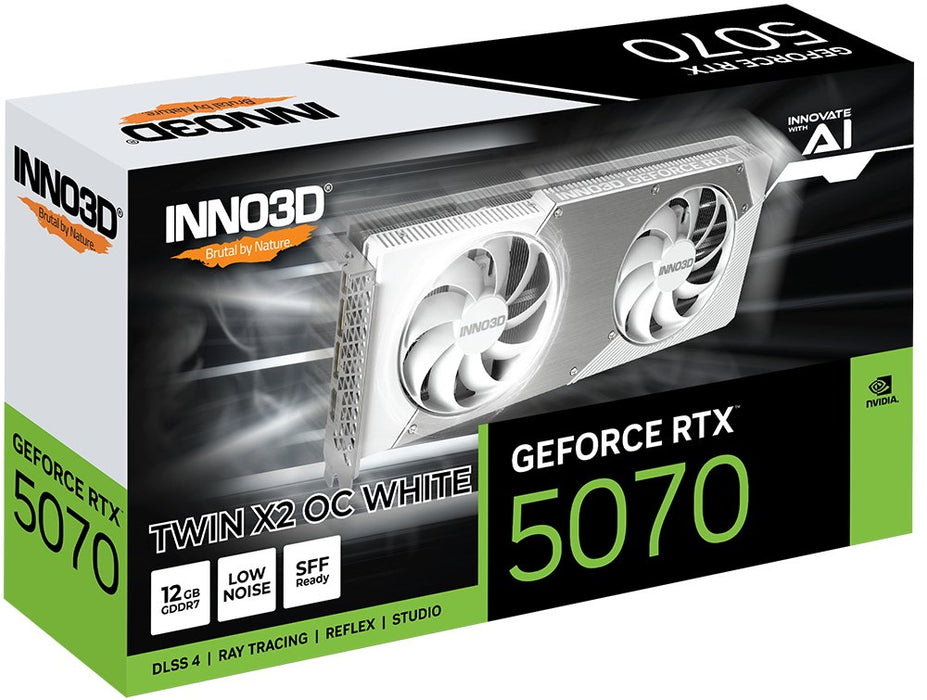 EAN 8886307700322 - INNO3D GeForce RTX 5070 TWIN X2 OC WHITE NVIDIA 12 GB GDDR7 imagen 2