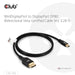 EAN 8719214473105 - CLUB3D MINIDISPLAYPORT TO DISPLAYPORT DP80 BIDIRECTIONAL VESA CERTIFIED CABLE 1M/3.28FT - Kabel - Digital imagen 2