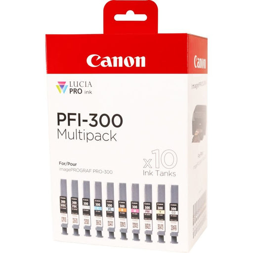 EAN 8714574667355 - Canon PFI-300 cartucho de tinta 10 pieza(s) Original Negro, Azul, Cian, Gris, Magenta, Foto negro, Foto m imagen 2
