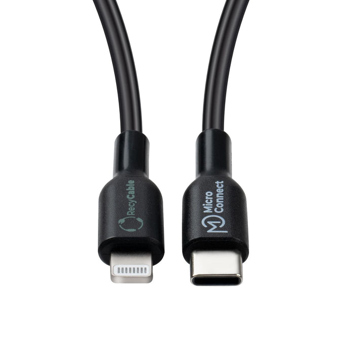 EAN 5715063597460 - Microconnect ECO-USB3.1CL2 cable de conector Lightning 2 m Negro imagen 3
