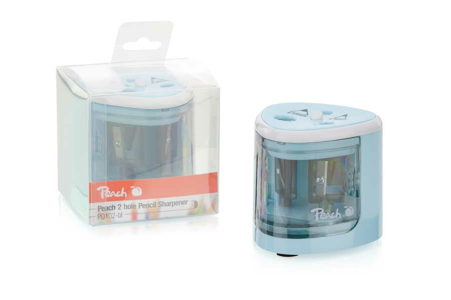EAN 7640460545944 - Peach PO102 Sacapuntas eléctrico Azul, Blanco imagen 2