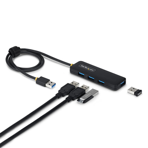 EAN 65030923903 - StarTech.com H5A4A-USB-HUB-2 hub de interfaz USB 3.2 Gen 1 (3.1 Gen 1) Type-A 5000 Mbit/s Negro imagen 1