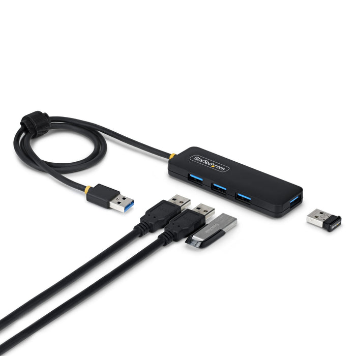 EAN 65030923903 - StarTech.com H5A4A-USB-HUB-2 hub de interfaz USB 3.2 Gen 1 (3.1 Gen 1) Type-A 5000 Mbit/s Negro imagen 1