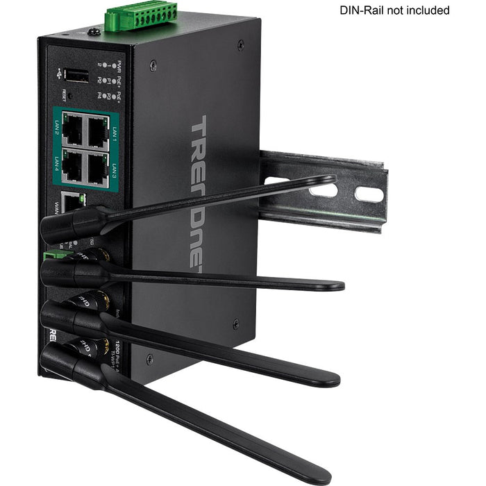 EAN 0710931161632 - Trendnet TI-WP100 router inalámbrico Gigabit Ethernet Doble banda (2,4 GHz / 5 GHz) Negro imagen 7