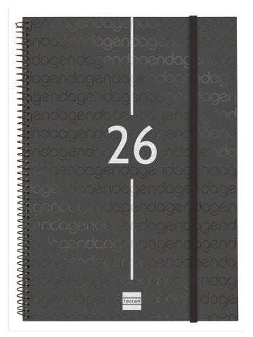 EAN 8422952409359 - Finocam 741466026 agenda Agenda diaria Negro imagen 1