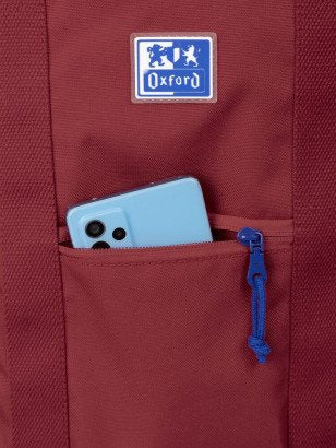 EAN 8427291046098 - Oxford 400174105 bolso y bandolera Poliéster Borgoña Mujer Bolsa de hombro imagen 4