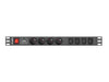 EAN 5901969414431 - Lanberg PDU-04E04I-0200-BK unidad de distribución de energía (PDU) 4 salidas AC 1U Negro imagen 2