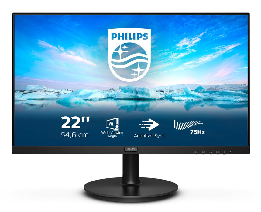 EAN 8712581771690 - Philips V Line 222V8LA/00 pantalla para PC 54,6 cm (21.5") 1920 x 1080 Pixeles Full HD LCD Negro imagen 1