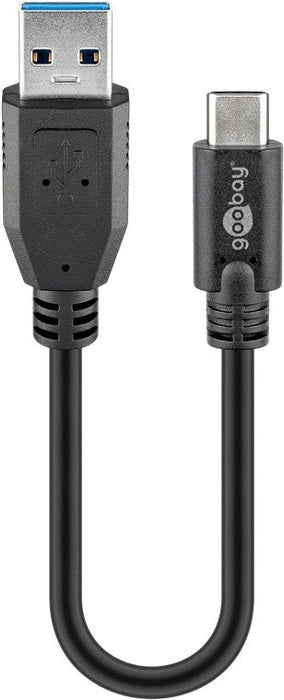EAN 4040849452475 - Goobay 45247 cable USB USB 3.2 Gen 1 (3.1 Gen 1) 0,15 m USB A USB C Negro imagen 1