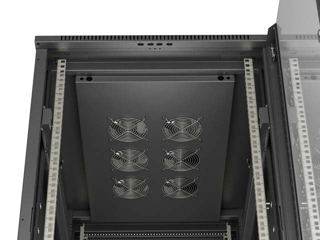 EAN 5901969447125 - Lanberg FF01-6022-12B armario rack 22U Rack o bastidor independiente Negro imagen 10