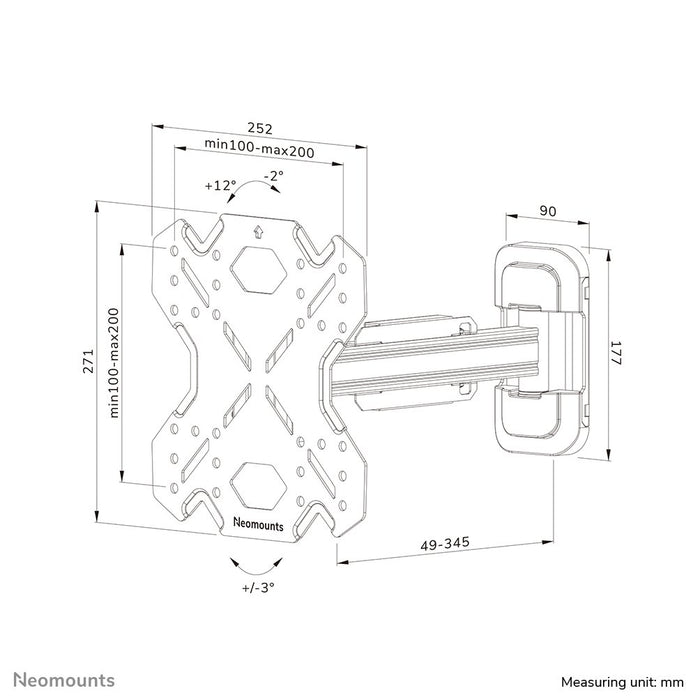 EAN 8717371448806 - Neomounts WL40S-840BL12 soporte para TV 139,7 cm (55") Negro imagen 20