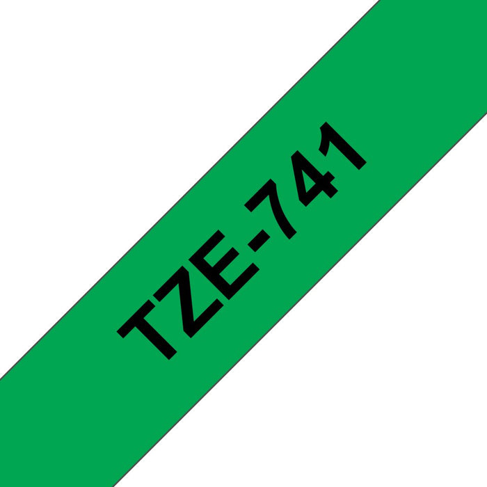 EAN 4977766691970 - Brother TZE-741 cinta para impresora de etiquetas Negro sobre verde TZ imagen 1