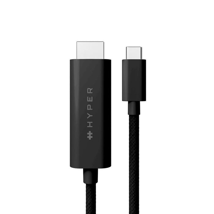 EAN 6941921149581 - HYPER HD6007BKGL cable HDMI 2,5 m USB-C HDMI tipo A (Estándar) Negro imagen 1