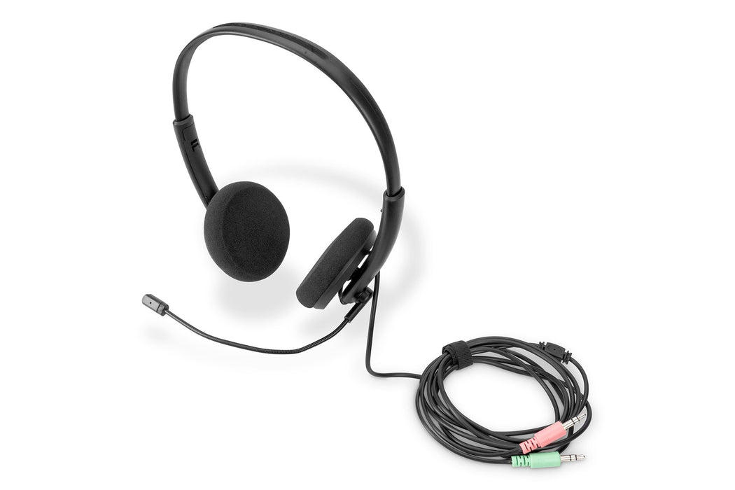 EAN 4016032474852 - Digitus DA-12202 auricular y casco Auriculares Alámbrico Diadema Oficina/Centro de llamadas Negro imagen 1