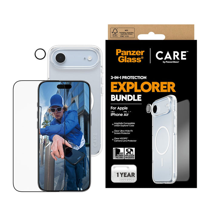 EAN 5715685027383 - PanzerGlass ® | CARE by ® 3-in-1 Flagship Explorer Bundle iPhone Air Protector de pantalla Apple 1 pieza( imagen 2