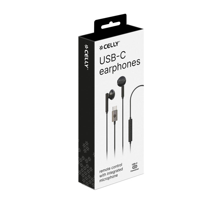 EAN 8021735195757 - Celly UP1100TYPEC Auriculares Alámbrico Dentro de oído Llamadas/Música USB Tipo C Negro imagen 6