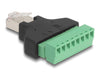 EAN 4043619664719 - DeLOCK 66471 cambiador de género para cable Terminal block-8 pin Negro, Verde imagen 2