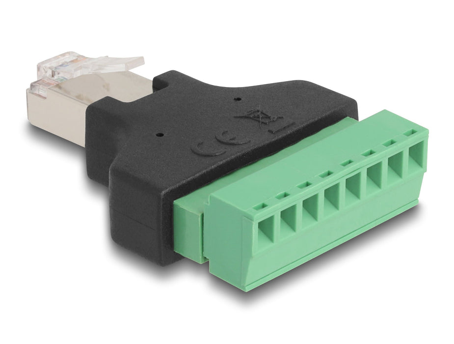 EAN 4043619664719 - DeLOCK 66471 cambiador de género para cable Terminal block-8 pin Negro, Verde imagen 2