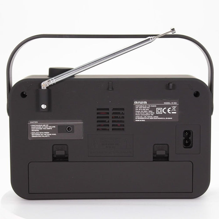 EAN 8435256896855 - Aiwa R-190BW radio Portátil Analógica Negro, Blanco imagen 5