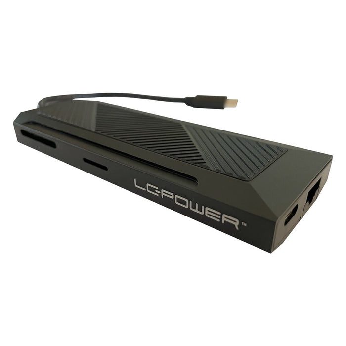 EAN 4260070129100 - LC-Power LC-HUB-C-MULTI-6-RGB hub de interfaz USB 3.2 Gen 2 (3.1 Gen 2) Type-C 5000 Mbit/s Negro imagen 7