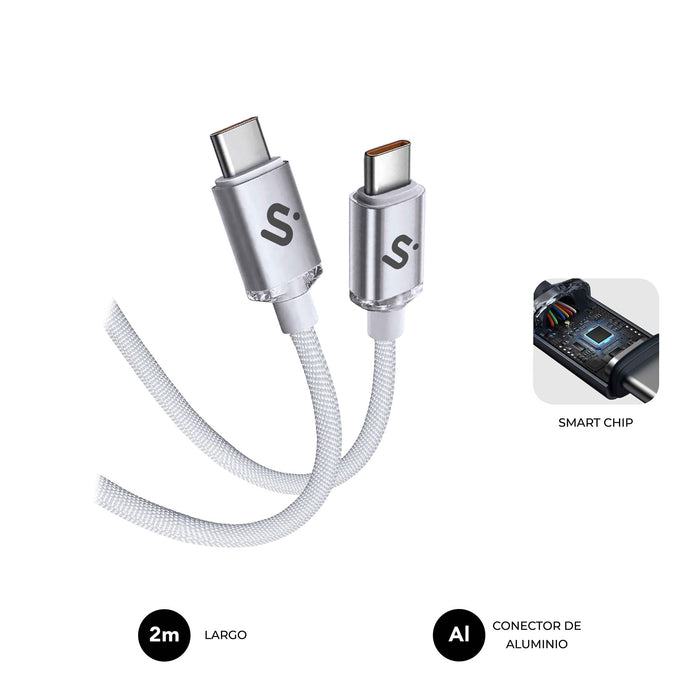 EAN 8436586743567 - SUBBLIM SUBCAB-C06011 cable USB USB 2.0 USB C Blanco imagen 1