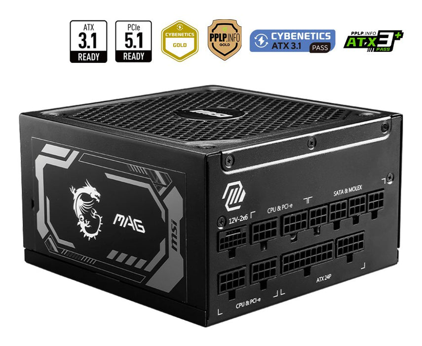 EAN 4711377142243 - MSI MAG A1000GL PCIE5 unidad de fuente de alimentación 1000 W 24-pin ATX ATX Negro imagen 4