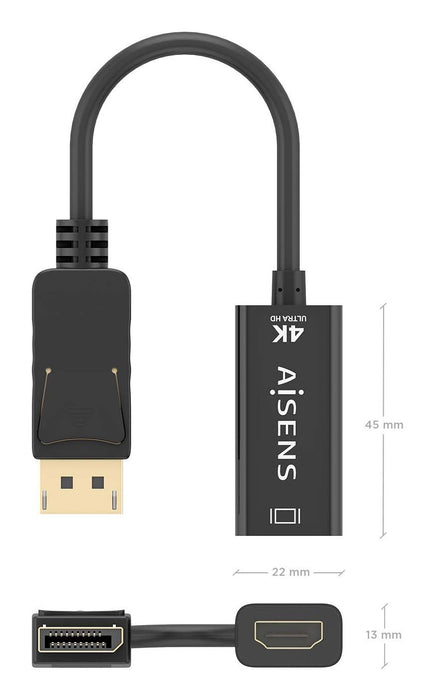 EAN 8435739902219 - AISENS A125-0905 adaptador de cable de vídeo 0,15 m HDMI tipo A (Estándar) imagen 4