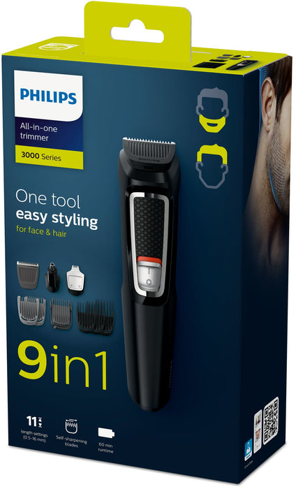 EAN 8710103786313 - Philips MULTIGROOM Series 3000 MG3740/15 cortadora de pelo y maquinilla Negro Níquel-metal hidruro (NiMH) imagen 4