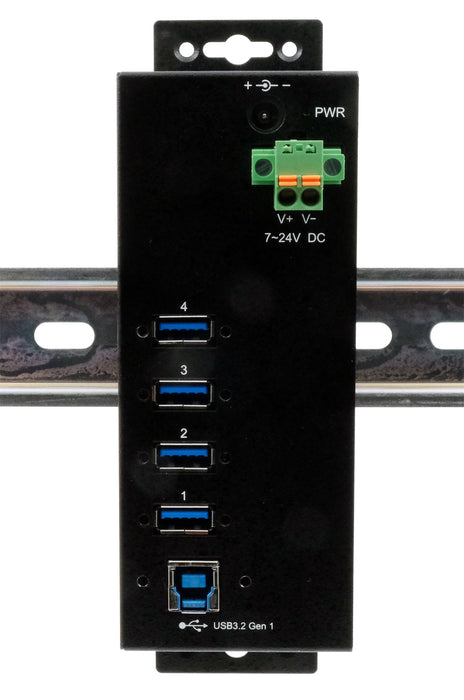 EAN 4718359118623 - EXSYS EX-1186HMVS-2 hub de interfaz USB 3.2 Gen 1 (3.1 Gen 1) Type-B 5000 Mbit/s Negro imagen 2