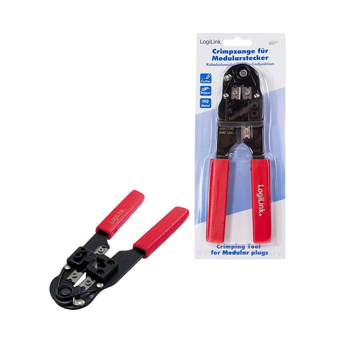EAN 4260113563441 - LogiLink WZ0004 crimpadora Herramienta para prensar Negro, Rojo imagen 7