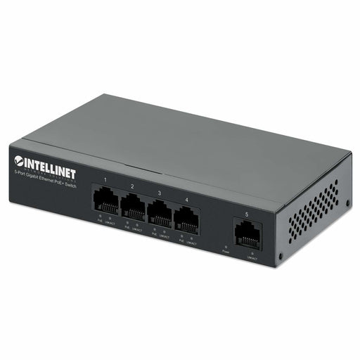 EAN 0766623561792 - Intellinet 561792 switch Gigabit Ethernet (10/100/1000) Energía sobre Ethernet (PoE) Negro imagen 1
