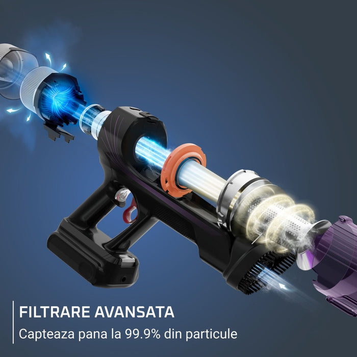 EAN 3221616135246 - Rowenta RH2048WO aspiradora de pie y escoba eléctrica Batería Secar Sin bolsa 250 W Negro imagen 7