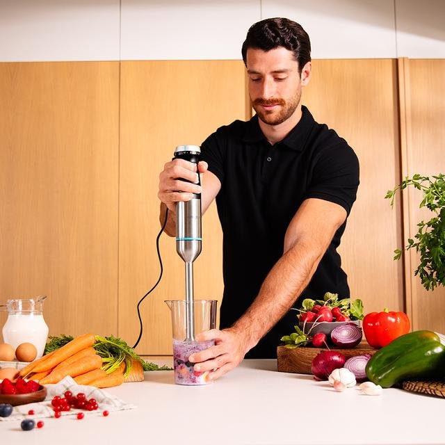EAN 8435484039109 - Cecotec Power Pulsar 2300MAX Cream&Crrush Batidora de inmersión 2300 W Negro, Acero inoxidable imagen 4