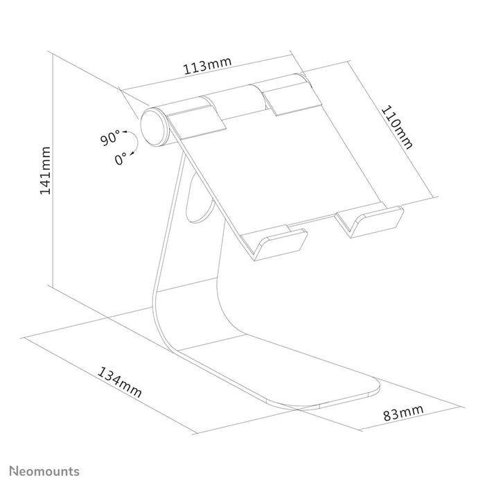 EAN 8717371448462 - Neomounts DS15-050SL1 soporte Soporte pasivo Tablet/UMPC Plata imagen 10