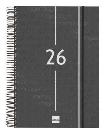 EAN 8422952409571 - Finocam 741116026 agenda Agenda diaria Negro imagen 1