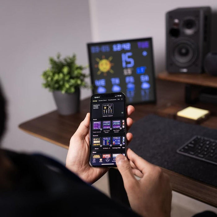 EAN 6958444603780 - Divoom Pixoo64 marco fotográfico digital Negro Wifi imagen 4