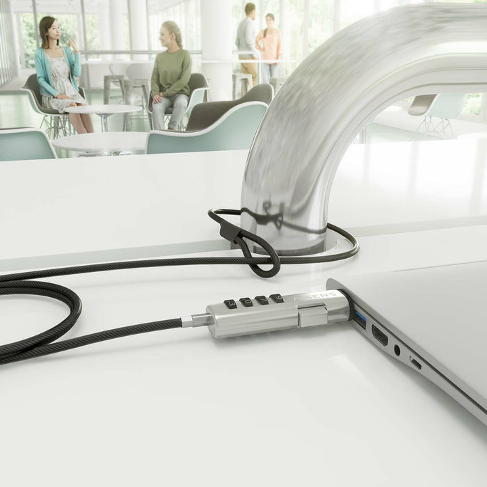 EAN 8435739901236 - AISENS ASLK-D50N05-BK cable antirrobo Negro 1,5 m imagen 5