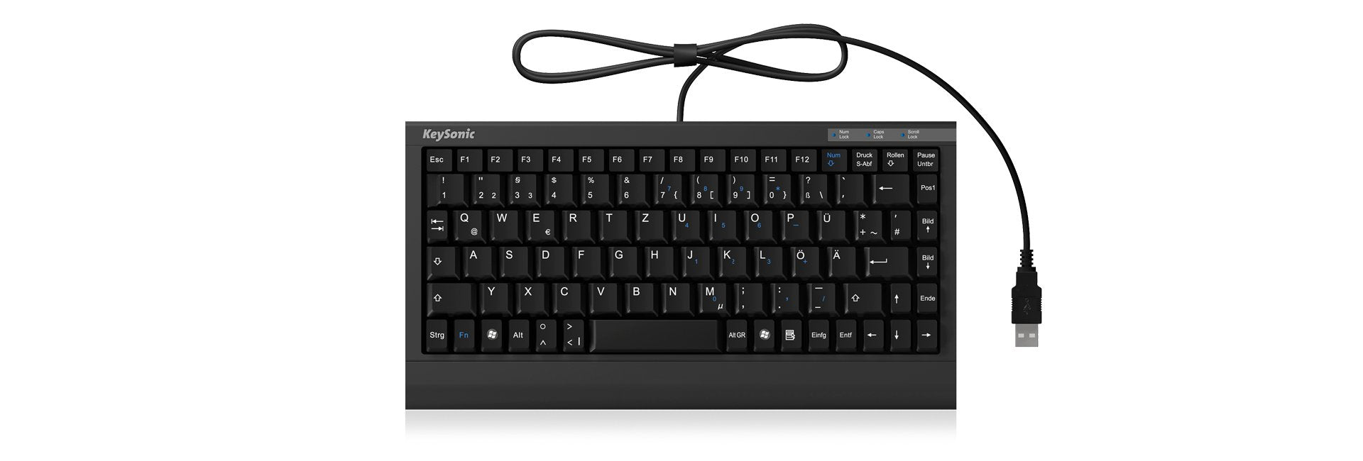EAN 4250078142065 - KeySonic ACK-595C+ teclado Oficina USB QWERTZ Alemán Negro imagen 4