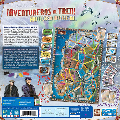 EAN 824968208373 - Asmodee DW720837 juego de tablero ¡Aventureros al Tren! Aurora boreal 60 min Juego de mesa Estrategia imagen 2