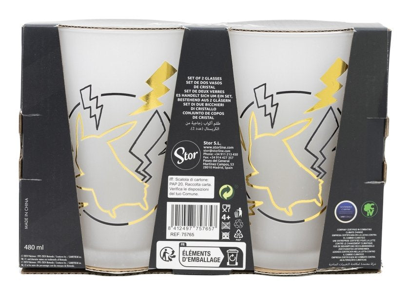 EAN 8412497757657 - Stor 75765 vaso de agua Oro, Transparente 2 pieza(s) 490 ml imagen 2