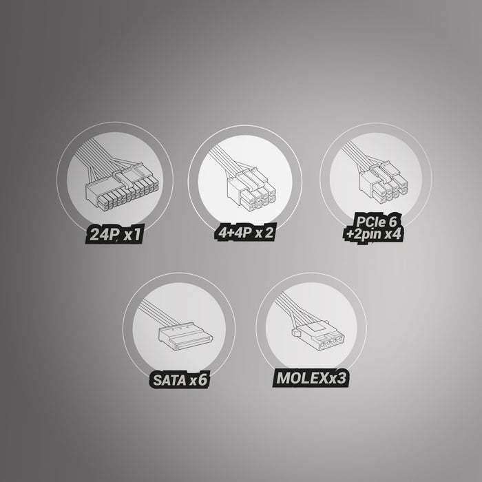 EAN 8435693102915 - Tacens RADIX VII AG 800M unidad de fuente de alimentación 20+4 pin ATX imagen 9