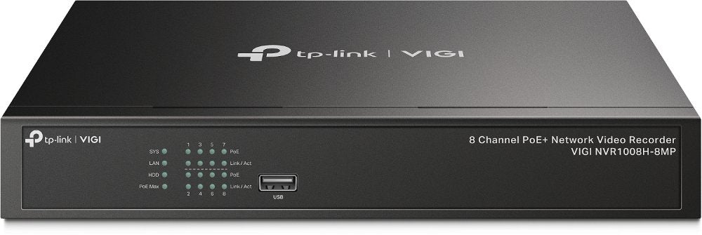 EAN 4897098688762 - TP-Link VIGI NVR1008H-8MP Grabadore de vídeo en red (NVR) Negro imagen 1