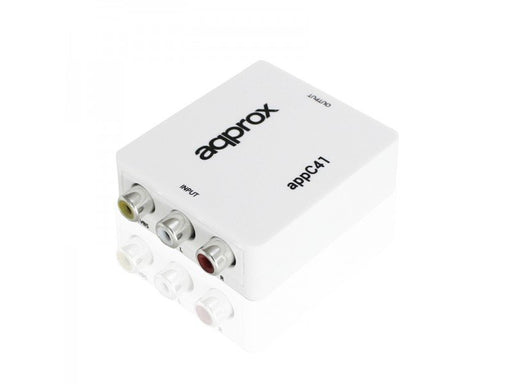 EAN 8435099525400 - Approx APPC41 adaptador de cable de vídeo RCA HDMI tipo A (Estándar) Blanco imagen 1