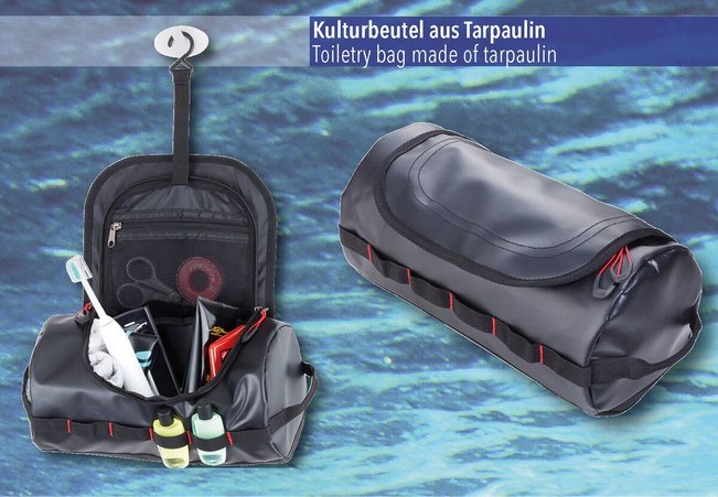 EAN 4024023021862 - TROIKA BAG30/BK neceser y maletín neceser Bolsa de aseo Lona alquitranada Negro imagen 3