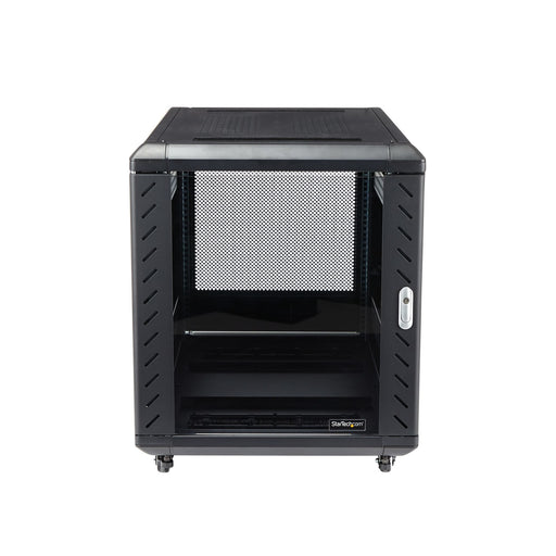 EAN 0065030845595 - StarTech.com RK1236BKF armario rack Rack o bastidor independiente Negro imagen 2