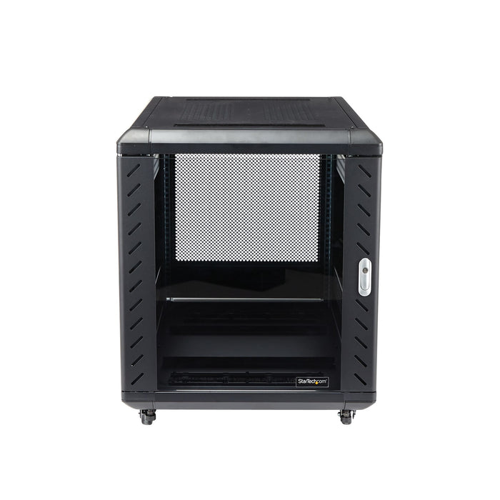 EAN 0065030845595 - StarTech.com RK1236BKF armario rack Rack o bastidor independiente Negro imagen 2