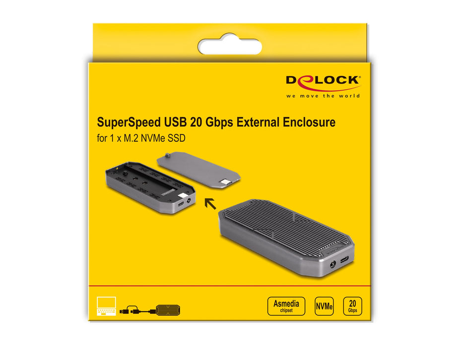 EAN 4043619420155 - DeLOCK 42015 caja para disco duro externo Caja externa para unidad de estado sólido (SSD) Gris imagen 6